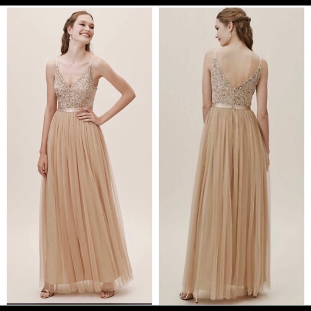 SOLD - Avery - Oyster by BHLDN Adrianna Papell size 4